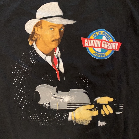 Vintage Clinton Gregory 90’s country t-shirt unisex large - Picture 2 of 5